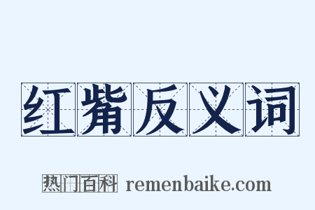 红觜反义词是什么意思的图片